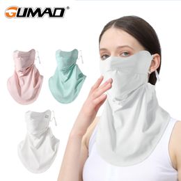 Cycling Caps Masks Sun Protection Scarf Neck Eye Mask Sunshade Outdoor Running Bike Ice Cool Breathable Bandage Summer Women's 230711