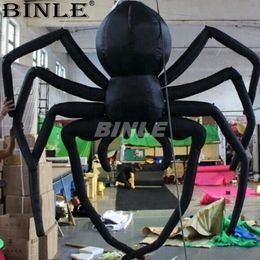 Sand Play Water Fun 3 m cool hanging giant inflatable halloween decoration black spider for yard 230711