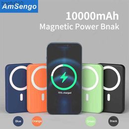 10000mAh Magnetic Wireless Fast Charging For Iphone 13 12 13Pro 12Pro Max Induction Charges Portable Mobile Phone Power Bank L230712