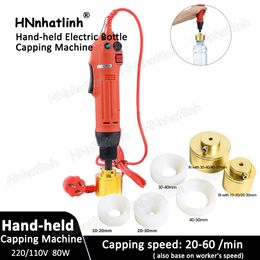 SG-1550 Hand-held Capping Machine Portable Automatic Electric With Security Ring Bottle Capper Screwing Sealing Machine (10-50MM)