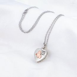 Pendant Necklaces Heart Urn For Ashes Silver Color Shape Necklace Cremation Memory Jewelry Women Gift