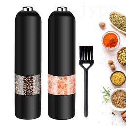 Mills Automatic Salt Pepper Grinder Electric Spice Mill Seasoning Adjustable Coarseness Kitchen Tools Grinding For Cooking BBQ 230711