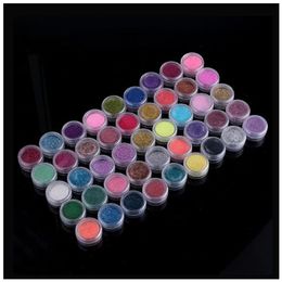 Acrylic Powders Liquids 45 Colours Nail Art Glitter Set Ultrafine Nails Decoration Pigment DIY Manicure 230712