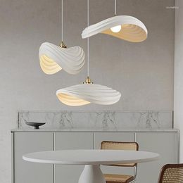 Pendant Lamps Modern Design Restaurant E27 Resin Lamp Nordic Bedroom Simple Study Kitchen Staircase Ceiling Coffee Shop LED110v-220v