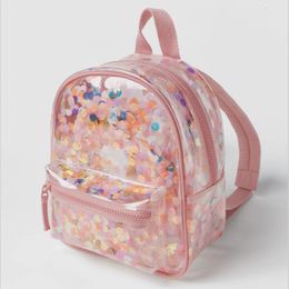 Backpacks and Women's Schoolbags for Children Colourful Paper Scrap Decoration Girls' Backpack 230711