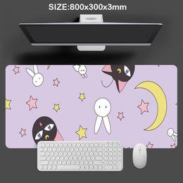 Anime Girl Oversized Mouse Pad Gaming Pad Large Rubber Office Notebook Computer Pad Soft Mat for Student Writing Pad