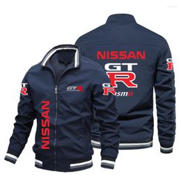 Men's Jackets Spring And Autumn Leisure Sports Zipper Jacket Car Motorcycle Pilot Logo Custom Printed Racing Suit Outdoor Windproof Fash