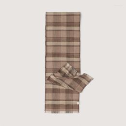 Scarves Viscose Men Scarf Cheque Plaid British Style Winter Warm Cashmere Feel Bufandas Classical Business Man