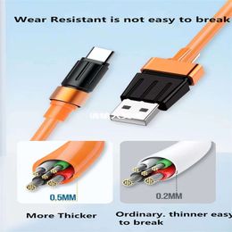 Type C USB 5A fast Charger nut design Unbroken Cord Micro USB Cable , C to Type C 1Meter 3Feet