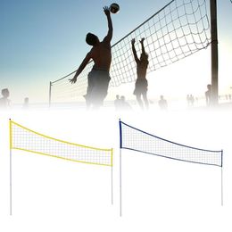 Badminton Sets Adjustable Height Foldable Volleyball Net Set Accessories Quickstart Tennis Summer Beach Professional Excercise Outdooor Sports 230712