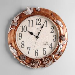 Wall Clocks Creative Clock Modern Design Fashion Classic Round Bedroom Interior Silent Horloge Home Accessories AB50WC