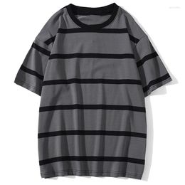 Men's T Shirts Graphic Men Shirt Color Block Print 4 Optional Tee Simple High Street Basic All-match Cargo Tops Male Streetwear