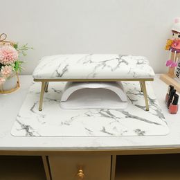 Hand Rests BQAN Marble Nail Hand Rest Set Nail Cushion Pillow Manicure Stand Are Rest for Nails Nail Table Manicure Table Nail Mat 230711
