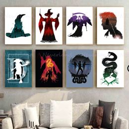 Canvas Painting Classic Movie Children room wall arts Retro Posters Prints And Picture Wall Art for Living Home Boyroom Living Room Decor Gift Friend Decor w06