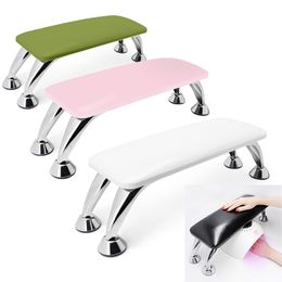 Hand Rests Nail Hand Rest Genuine Leather Stand for Manicure Pillow Supportable Desktop Nail Arm Rest Wrist Support Nail Stylist Supplies 230711