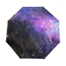Umbrellas Galaxy Space Universe Nebula Cloud Custom Foldable Men Rain Umbrella Folding Travel Male Rainy Windproof Parapluie