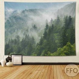 Tapestries Mountain Tapestry Wall Decor Nature Landscape Sunset Tapestry Meditation Aesthetic Room Decoration Throw