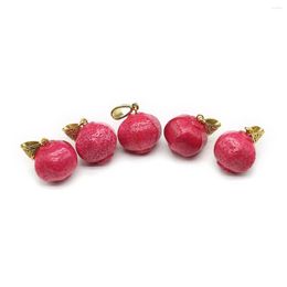 Pendant Necklaces Natural Sea Bamboo Coral Irregular Round Exquisite Charm For Jewelry Making Diy Necklace Bracelet Earring Accessories