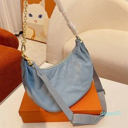 designer bag Women Handbag purse canvas nylon Leather Chain Crossbody Bags Fashion lady Thread Tote 30cm