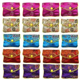 Jewelry Pouches Gift Bag Chinese Brocade Embroidered Coin Organizers Pocket For Women Girls