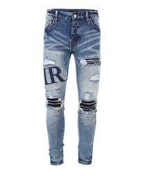 2023 New Mens Luxury Designer Denim Jeans Holes Trousers amirs Jean fashion brand Biker mens Clothing jeans pants