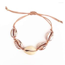 Bangle Bohemian Natural Shell Bracelet For Women Armband Rope Adjustable Vintage 2023 Fashion Jewellery Gifts