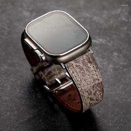 Watch Bands Handmade Himalayan Crocodile Leather Fits Apple Strap 45MM 44MM 42MM High-Grade Ultra-Thin Luxury Bracele