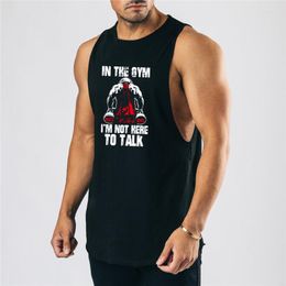 Men's Tank Tops Mens Fashion Fitness Vest Gym Casual Top Muscle Sleeveless Sporing Shirt Running Workout Clothing Bodybuilding Singlets