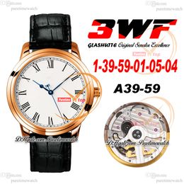 Senator Excellence A36-01 Automatic Mens Watch Rose Gold White Roman Dial Black Leather Strap Super Version Edition Herrenuhr Reloj Hombre Watches Puretime A1