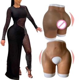 Breast Form Silicone Butt Artificial Hip Shaper Padded Panties Silicon Buttocks Pads Underwear African Woman Plus Size Shape Wear 230711