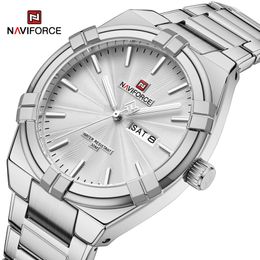 2023 Top Brand NAVIFORCE Men's Watches Fashion Casual Quartz Wristwatch Stainless Steel Waterproof Clock Relogio Masculino