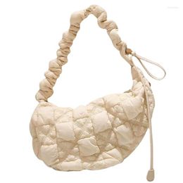 Evening Bags Brand Designer Pleated Eiderdown Women's Shoulder Bag Simple Crossbody Small Hobos Handbag 2023 Trend