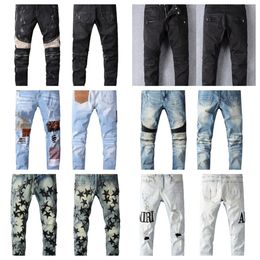 Jeans for mens loewe jeans designer jeans New Fashion streetwear skinny slim Pencil Pants old navy jeans Men women letter Print cool high street fashion style