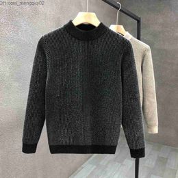Men's Sweaters Autumn Winter Knitted Sweater Solid Sweater Men's Casual Slim Fit Men's Comfortable O-Neck Knitted Tie Rod Men's S-4XL Tie Rod Homme A295 Z230712