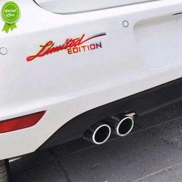 2pcs Limited Edition Emblem Car Stickers Auto Motorcycle Body Side Laser Rainbow Strips Stickers Vinyl Decals Decor Accessories