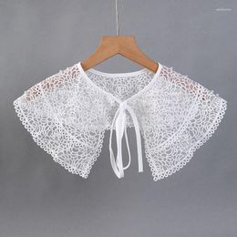 Bow Ties 2023 Female Shirt Lace Fake Collar For Women Cloud Shoulder False Doll Detachable Necklace Shawl