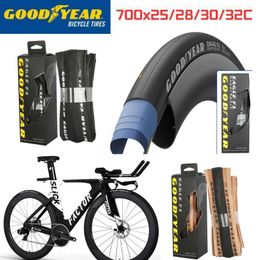 Bike Tyres Goodyear Eagle F1 SuperSport Road Bicycle Tyre 700x25C/28C/30C/32C Tube/Tubeless Foldable Anti-puncture 120TPI Gravel Cycling HKD230712