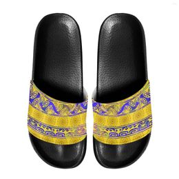 Slippers Polynesian Tribal Pohnpei Totem Tattoo Prints Men Soft Comfortable Summer Fashion Home Indoor Outdoor EVA Wear