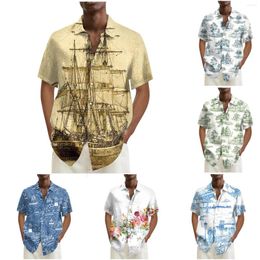 Men's Casual Shirts Men T High Quality Stylish Skilled Shirt Stays For Print Short Sleeve Holder Camisas Masculina