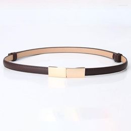 Belts Adjustable Belt Ladies Dark PU All-Match Dress Sweater Decoration Small Waistband Women's Band