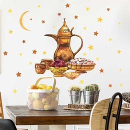 Other Decorative Stickers Ramadan Wall Stickers Eid Mubarak Window Stickers Ramadan Decoration for Home 2023 Islamic Muslim Party Decor Eid Al Adha Kareem x0712