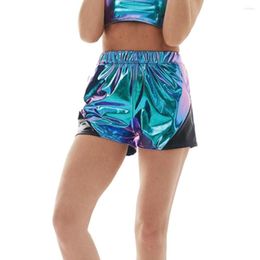 Women's Shorts Lady Breathable Stylish Summer Short Pants With Pockets Soft Sweat Absorption Splicing Colour Design Running