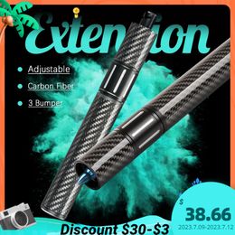 Billiard Accessories Billiards Extension Bumper Carbon Fiber Extendable Stick Billiard Accessories for Mezz Predator KONLLEN ZOKUE Jflowers Cue 230712