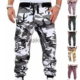 Men's Pants Mens Joggers Camouflage Sweatpants Casual Sports Camo Pants Full Length Fitness Striped Jogging Trousers Cargo Pants J230712