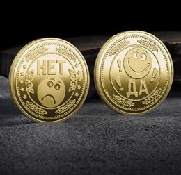 Arts and Crafts Smiley Commemorative coin three-dimensional relief gold plated silver plated metal commemorative medal wholesale