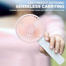 Electric Fans USB Mini Fan Portable Handheld Electric Fan Rechargeable Desktop Air Cooler Outdoor Cooling Travel Hand Fan Office Home