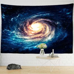 Tapestries Customizable Blue Starry Sky Tapestry Cosmic Space Tapestry Wall Hanging Mysterious Star Dormitory Galaxy Tapestry