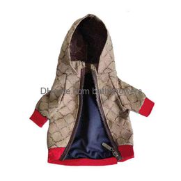 Dog Apparel Luxury Jacket Winter Clothes For Small Dogs French Bldog Coat Fashion Husky Chihuahua Costume Pets Clothing Drop Deliver Dh405