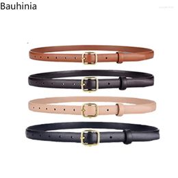 Belts Bauhinia 100cm 110cm Brand Korean Women Retro Pin Buckle Belt Simple Windbreaker Noble Ladies Thin