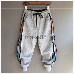 Men's Pants Homme Fashion Hip Hop Streetwear Men Striped Patchwork Harem Pants Korean Loose Fit Cuffed Jogger Sweatpants Trousers For Male J230714